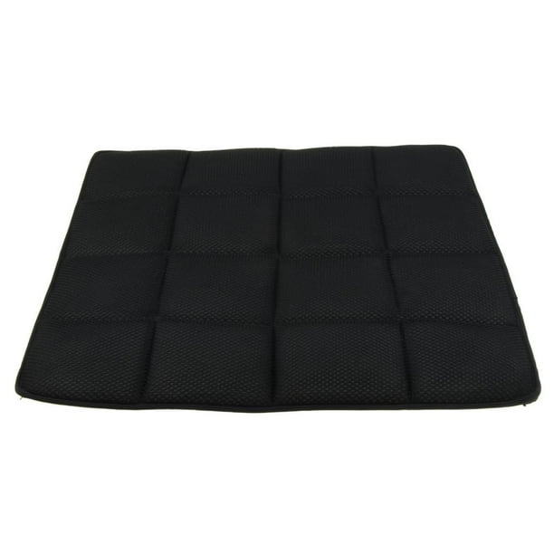 Cojín de asiento de silla de oficina de coche de carbón de bambú, alfombrilla, Beige/negro/rojo Yuyangstore Almohadilla del cojín del asiento del automóvil