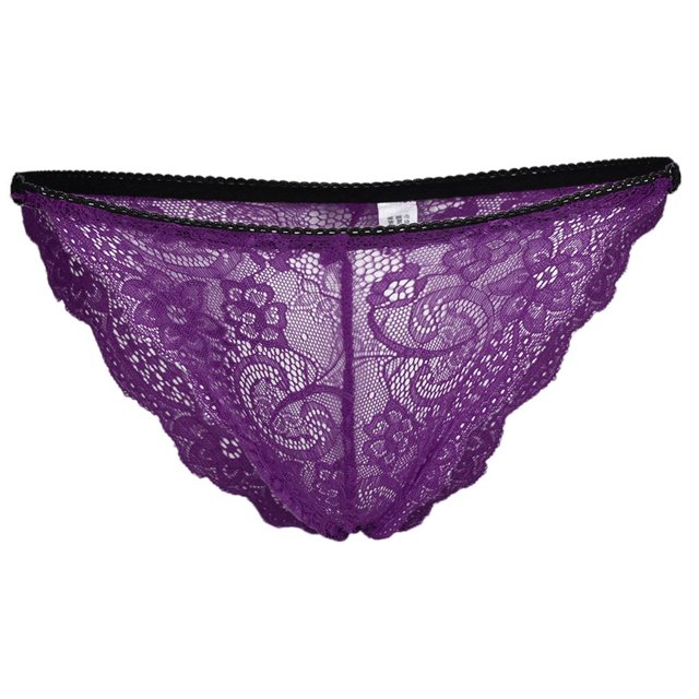 Braguitas de encaje de para mujer, ropa interior hipster, ropa interior M púrpura Colcomx Braguitas de encaje de bikini para mujer
