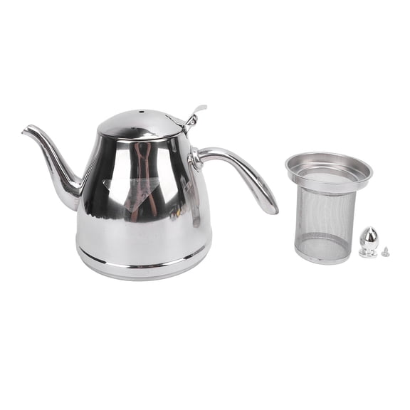 BIMZUC 1.5L Stainless Steel Gooseneck Teapot – Heat‑Resistant, 1.5L Capacity, Cool‑Touch Design, Easy Clean, Elegant Filter