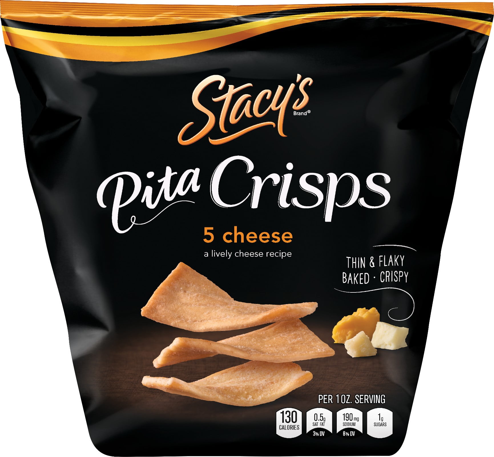 Stacy's Pita Thins, Five Cheese, 6.75 oz Bag