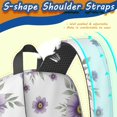 thumbnail image 5 of Pioneer Flower Floral Print Pattern 17" School Backpacks for Teens,Waterproof Oxford Fabric,S-Shape Padded Straps for School,Travel,Hiking,Camping, 5 of 6