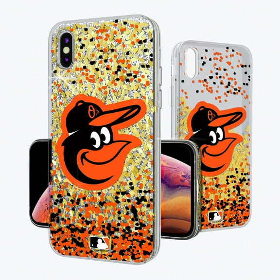 Baltimore Orioles Glitter Confetti iPhone Case