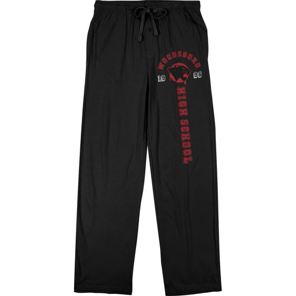 Scream 5 Woodsboro High School Adult Black Sleep Pajama Pants-XS