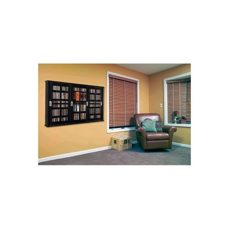 Mission Style Wall - Wall Mounted Sliding Door Mission Style Media Storage