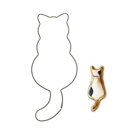 Cute Cat Shapes Biscuit Cutter Stainless Steel Sandwich Cutter for Kids