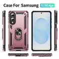 thumbnail image 2 of Dteck Case for Samsung Galaxy S25 Edge,Military Grade Drop Impact Case 360 Metal Rotating Ring Kickstand Holder Armor Heavy Duty Shockproof Cover for Galaxy S25 Edge,Rosegold, 2 of 7