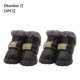 thumbnail image 2 of Greeniant TureClos, 4 Uds., zapatos para perros, botas de nieve impermeables de lana difusa cálida, calzado de invierno para mascotas de cuero PU Ropa para mascotas negro Tipo 2 Greeniant PT000057-07B, 2 of 6