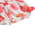 thumbnail image 3 of Baby Sleeveless High Waist Summer Infants Floral Romper+Headband, 3 of 7