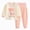 Pink, variant on NOLDARES Toddler Baby Boys Long Sleeve Top and Pants Snug Fit Cotton 2 Piece Pajama Set(M289-Yellow)