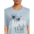 thumbnail image 4 of Stitch Aloha Women's Tee with Short Sleeves, Sizes XS-3XL, 4 of 5