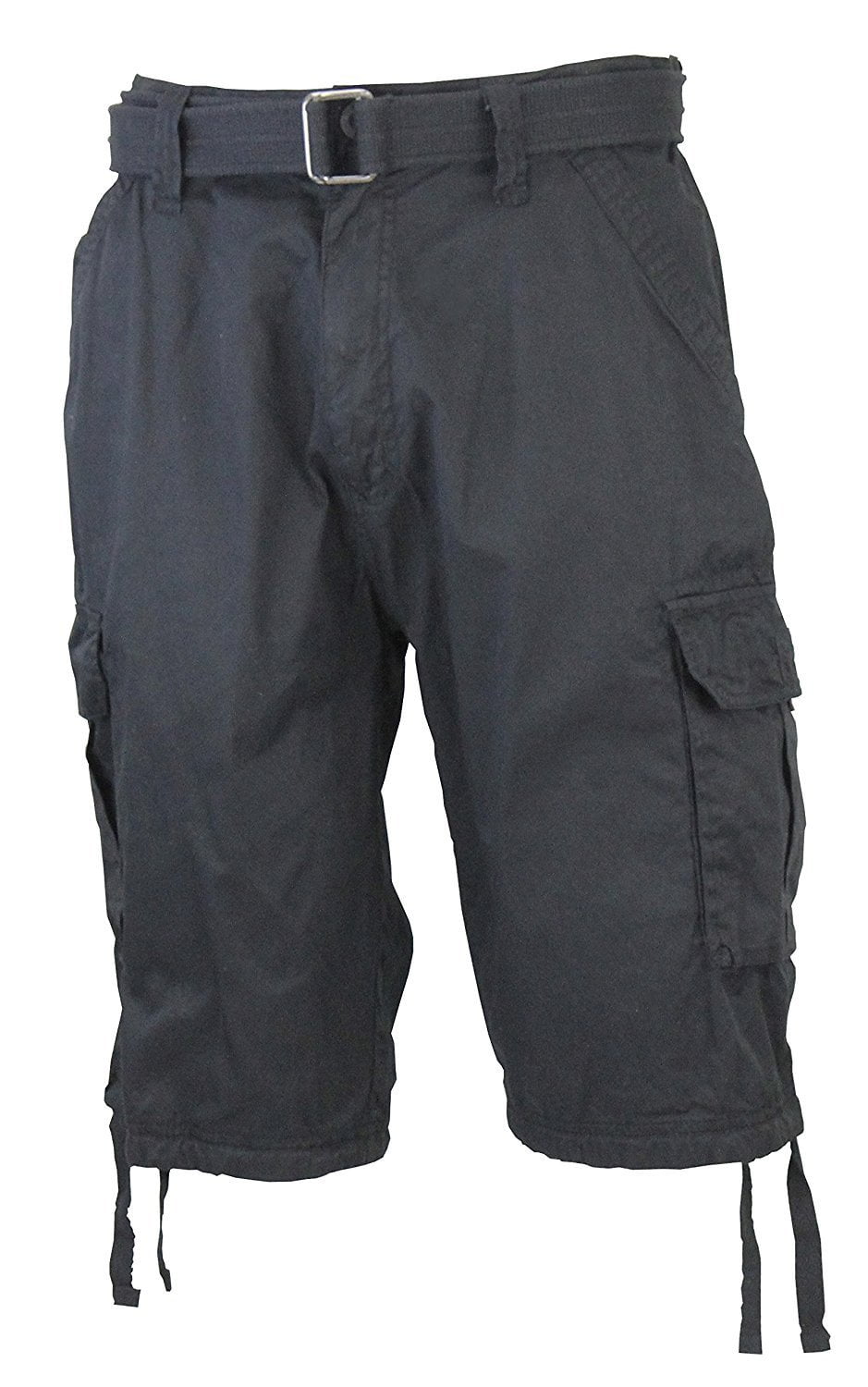 Men's Ablanche Navy Belted Cargo Shorts 