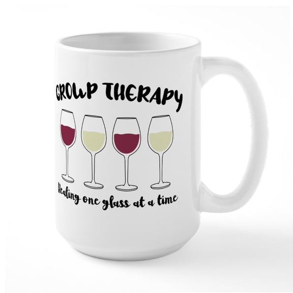 CafePress - Group Therapy - 15 oz Ceramic Large White Novelty Mug