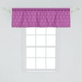 thumbnail image 2 of Ambesonne Floral Window Valance, Floral Lace Looking Triangle, 54" X 18", Fuchsia and White, 2 of 3