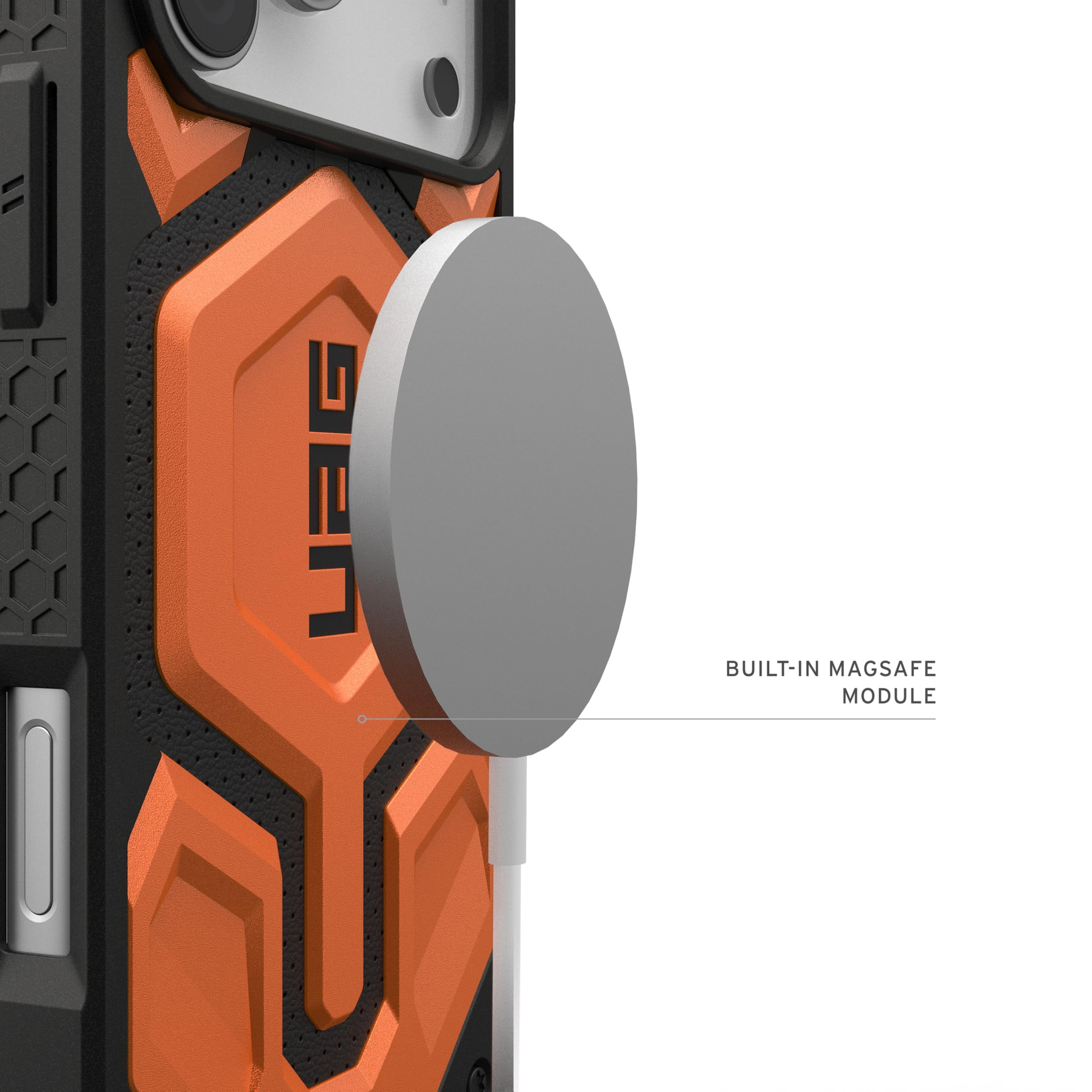 UAG iPhone 17 Pro Max Case Monarch Pro - Compatible with MagSafe Military Grade Protective Cover, Orange