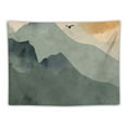 thumbnail image 5 of PRATYUS Sage Green Mountain Sun Boho Tapestry,Simple Art Sunrise Nature Tapestry Sunset Landscape Abstract Aesthetic Wall Bedroom Living Room Decor College Dorm Wall Hanging Painting, 5 of 6