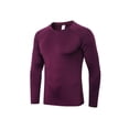 thumbnail image 1 of Men's Cool Dry Fit Long Sleeve Compression Shirts, Active Sports Base Layer T-Shirt, Breathable Sweat-wicking Athletic Workout Shirt, 1 of 3