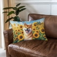 thumbnail image 3 of Shiba Inu Hello Summer Sunshine Sunflowers Spring Retro Vintage Quilt Pillowcase Shibas Dog Lovers Gifts Idea Throw Pillow Cover Bed Home Decor - 00008, 3 of 5