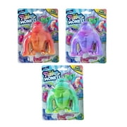 ORB Funkee Monkee Mega 3 Pack - Stretch, Squish, and Even Squeeze These Monkeys for Stress Relief! Original Sensory/Fidget Collectible Toys for Kids & Adults