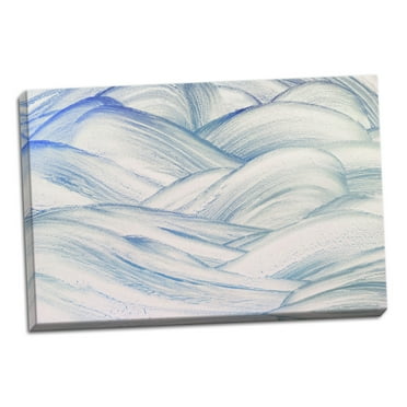Gango Home Decor Contemporary Turbulent Waters I by Kathy Mahan (Ready to Hang); One 36x24in Hand-Stretched Canvas