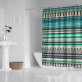 thumbnail image 2 of Blue and Orange Diamond Shaped Geometric Boho Pattern Shower Curtain 72"x72" ,Bathroom Decorative Shower Curtains Set with 12 Hooks,Modern Waterproof Washable Shower Curtain, 2 of 6