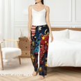 thumbnail image 4 of Salouo World Map Of Digital Circuits Print Women's Pajama Pants Casual Loose Sweatpants PJs Flowy Pants Drawstring Palazzo for Women Wide Leg Pants Lounge Pajama -XX-Large, 4 of 8