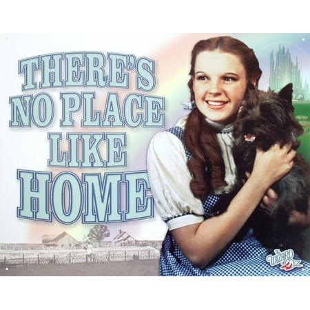 Wizard of Oz Movie No Place Like Home Tin Sign - 12.5x16