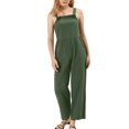 thumbnail image 2 of Allegra K Women's Ruffled Neck Country Style Jumpsuits, 2 of 5
