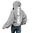 thumbnail image 6 of Big Boys Fashion Hoodie Sweatshirts with Large City Name Print Long Sleeve Sweatshirt Casual Fall Pullovers Size 9-10T,Green, 6 of 8