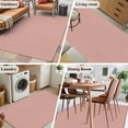 thumbnail image 6 of Pink Pure Color Area Rugs Collection 2.7'x5', Aesthetics Contemporary Luxury Non Slip Indoor Rectangle Throw Runner Rug Floor Mat Carpet for Living Room Dining Table Bedroom Nursery, 6 of 9