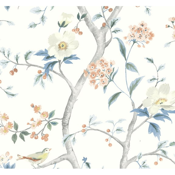 Lillian August Floral Trail Peel and Stick Wallpaper