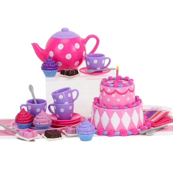 Sophia's 21-Piece Cake & Tea Party Accessories Set for 18" Dolls