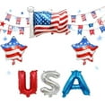 thumbnail image 3 of Party in The USA 4th of July Balloons Red White Blue Decorations with American Flag USA Patriotic Balloons for Fourth of July Party Decorations, 3 of 7