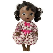 Doll Clothes Superstore Red Flower Print Dress Fits Some Baby Alive And Little Baby Dolls