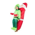 thumbnail image 4 of Christmas Xmas Santa's Elf Helper Inflatable Costume for Adults (One Size), 4 of 5