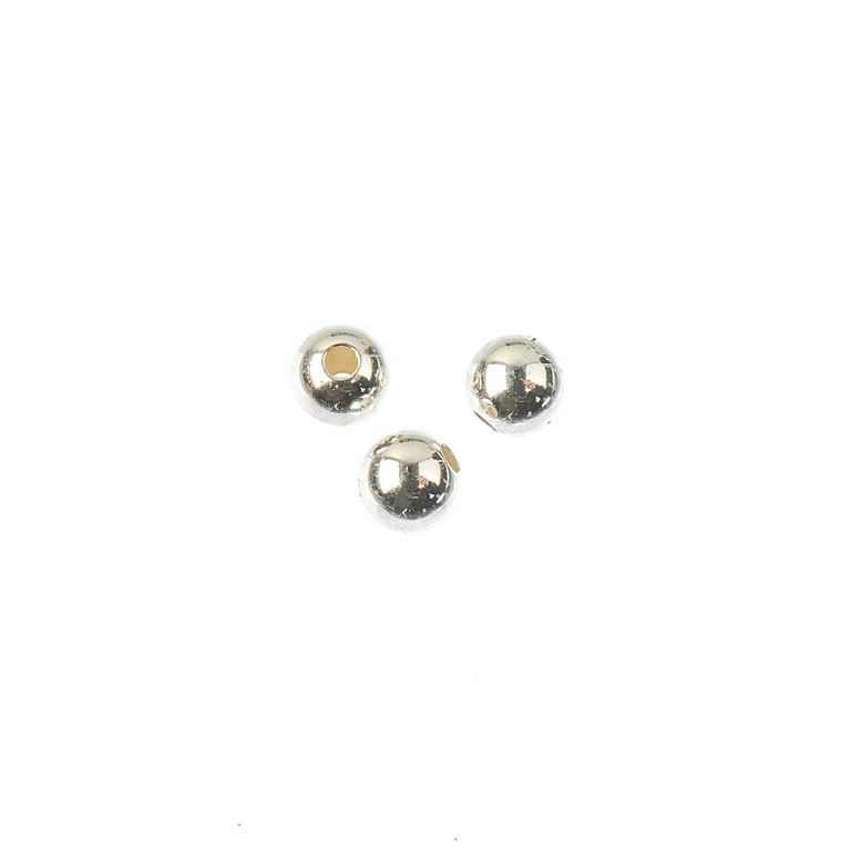 3mm Sterling Silver Crimp Beads Findings 8ct. by Bead Landing