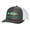 Redfish, variant on Retro Color Charcoal and White Mens Embroidered Mesh Back Trucker Hat, Redfish Fin