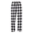 thumbnail image 5 of Flannel Pajama Pants Women Soft Christmas Plaid Sleep Lounge Pj Bottoms Casual Drawstring Elastic High Waisted Pajama Pants Loose Wide Leg Sleepwear,Dark Gray,3XL, 5 of 6