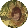 thumbnail image 1 of Ahgly Company Machine Washable Indoor Round Transitional Caramel Brown Area Rugs, 5' Round, 1 of 7