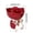 #2058-Red, variant on HaoXun Hand-Tied Bouquet Design Ceramic Vase - Elegant Home Decor for Modern Living Room and Wedding Centerpiece