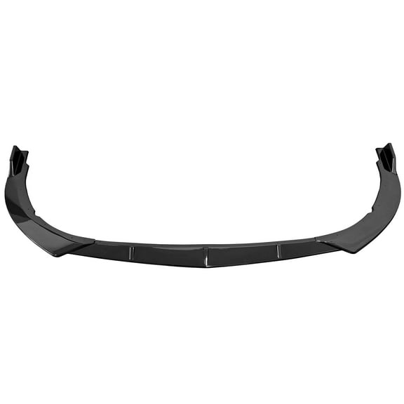 Ikon Motorsports Compatible with 21-24 Toyota Camry LE 3PCS Front Bumper Lip Spoiler IKON Style PP Gloss Black