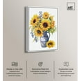 thumbnail image 2 of Sunflower Arrangement for Summer II Canvas Sunflower Art Prints by Art Remedy, White Frame, 10" x 15", 2 of 7