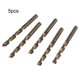thumbnail image 2 of Professional Grade Drill Bits for Hardened Steel M35 Cobalt Metric Set of 5, 2 of 11