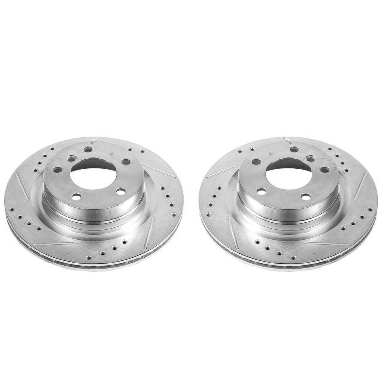 Power Stop EBR1403XPR Evolution Drilled & Slotted Rotors -Rear