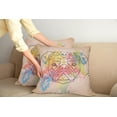 thumbnail image 2 of Ambesonne Pug Throw Pillow Cover 2 Pack, Vibrant Colored Line Art, 20", Multicolor, 2 of 7