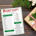 thumbnail image 6 of Secret Santa Christmas Questionnaire Sheets Gift Exchange Questions  50 pk  Holiday Games for Christmas Party for Office, Family or Friends Gift Giving Ideas Fill Out Info Cards 8.5x11, 6 of 6