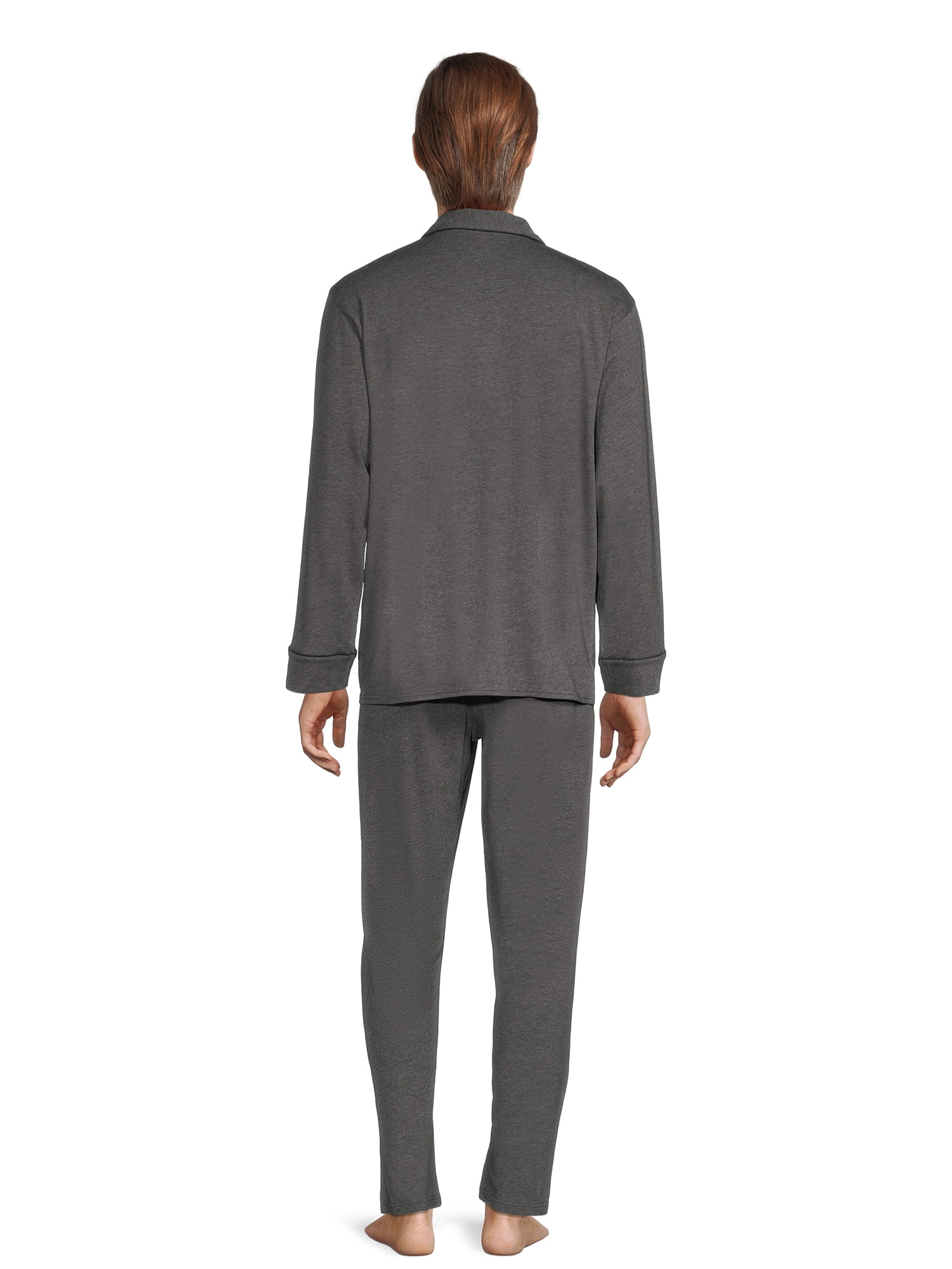 Hanes Men’s Ultrasoft Breathable Cotton Modal Stretch Knit Pajama Set, 2-Piece, Sizes S-5XL