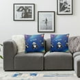thumbnail image 2 of Plush Pillowcases Pieces Pillow Cover  Decorative Panda Galaxy Stars Planets Rocket Cute Navy King Size Pillow Sham with Zipper, 2 of 7