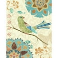 thumbnail image 3 of Brissonnet, Daphne 12x14 Black Modern Framed Museum Art Print Titled - Eastern Tales Birds II, 3 of 5