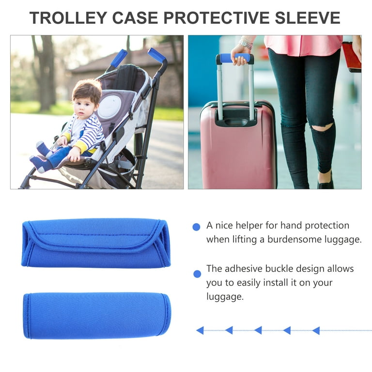 2Pcs Luggage Handle Grips Wraps Soft Neoprene Suitcases Stroller