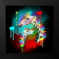 thumbnail image 2 of Henk van Gog 12x12 Black Modern Framed Museum Art Print Titled - Giraffe 2, 2 of 5